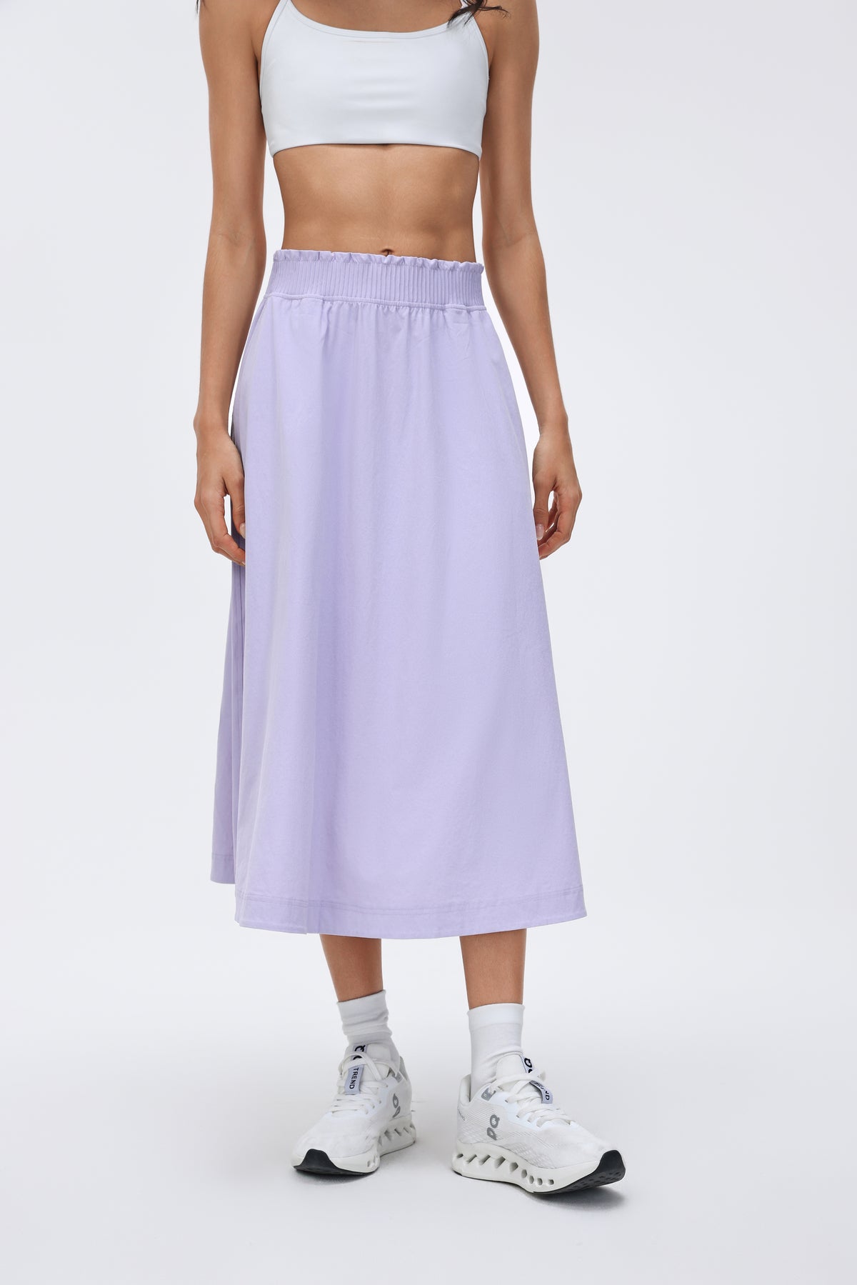 Waist Pleated Midi Skirt view 8