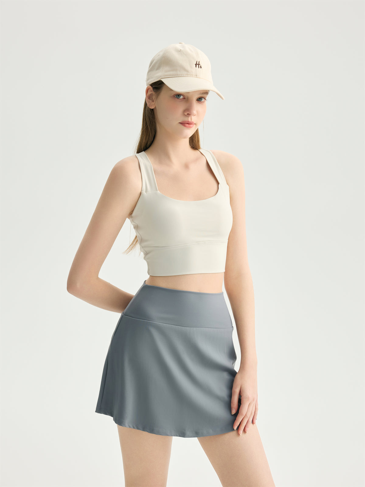 Wide Strap Cross Back Sports Bra view 3