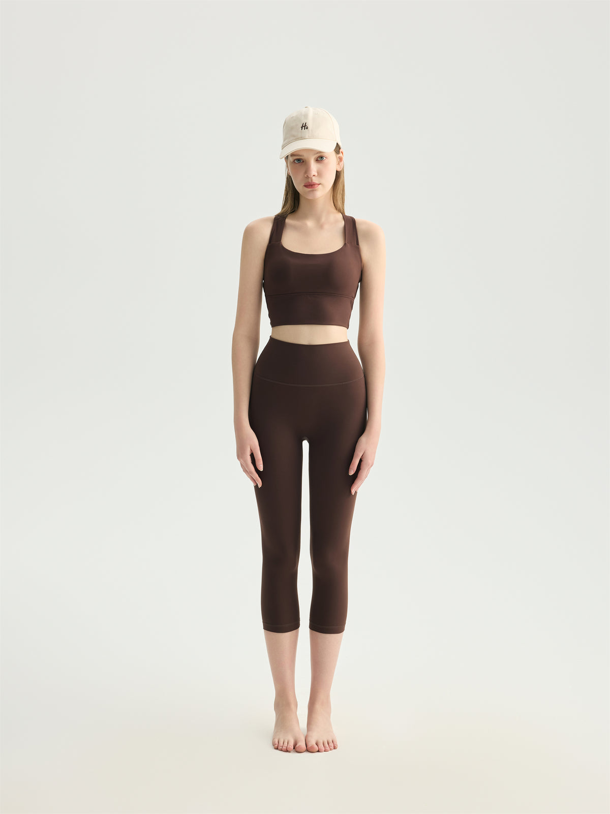 Wide Strap Cross Back Sports Bra view 5