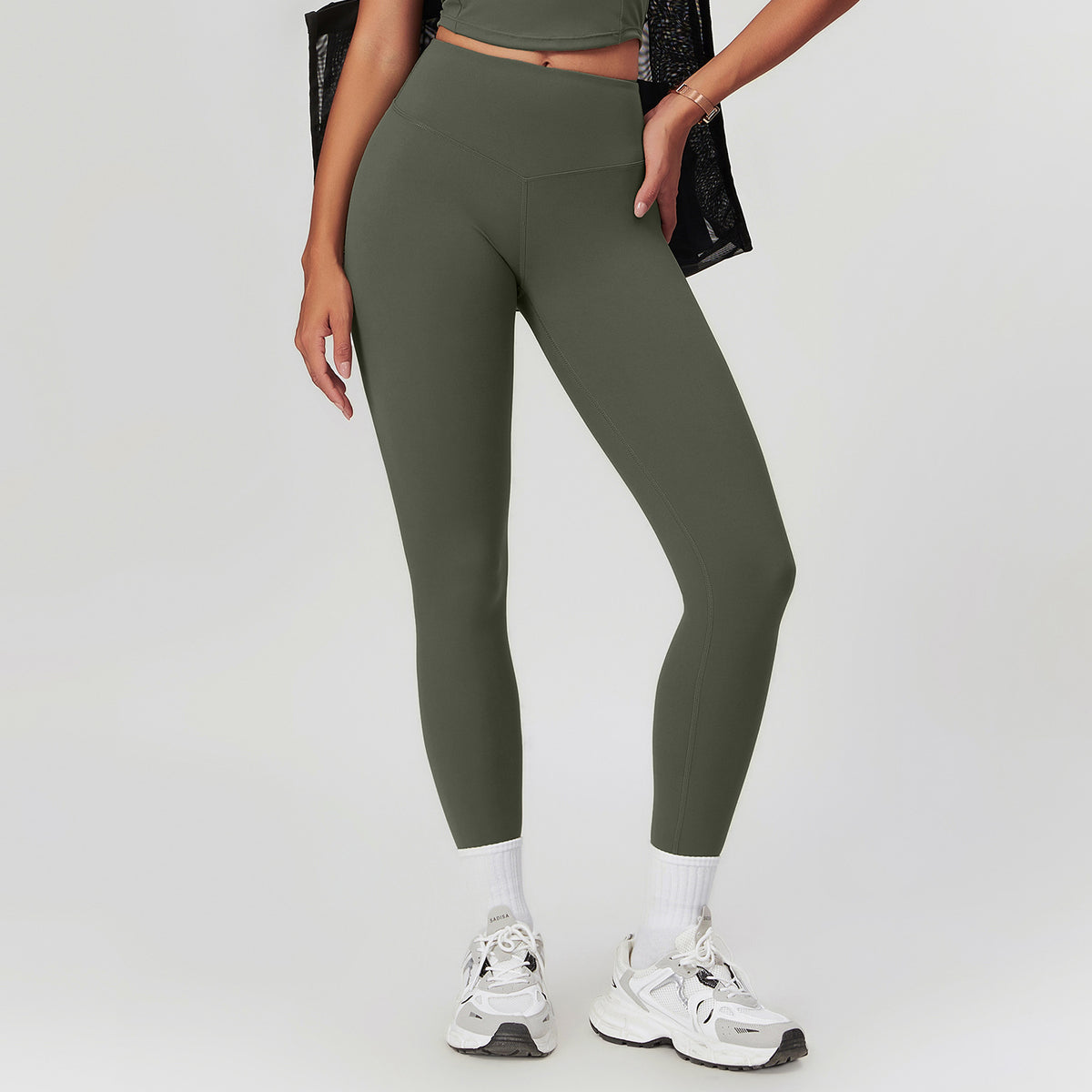 Women’s High-Waisted Quick-Dry Sculpting Yoga Leggings view 7
