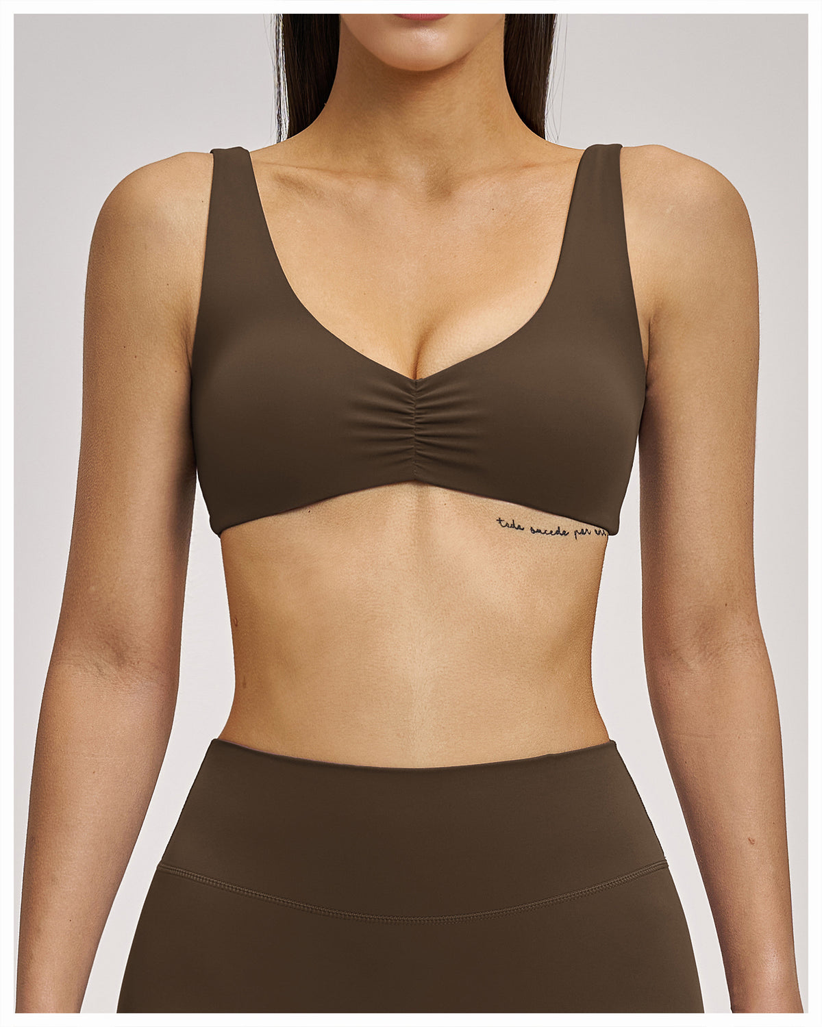 Women’s Ruched Front Medium-Support Sports Bra view 4