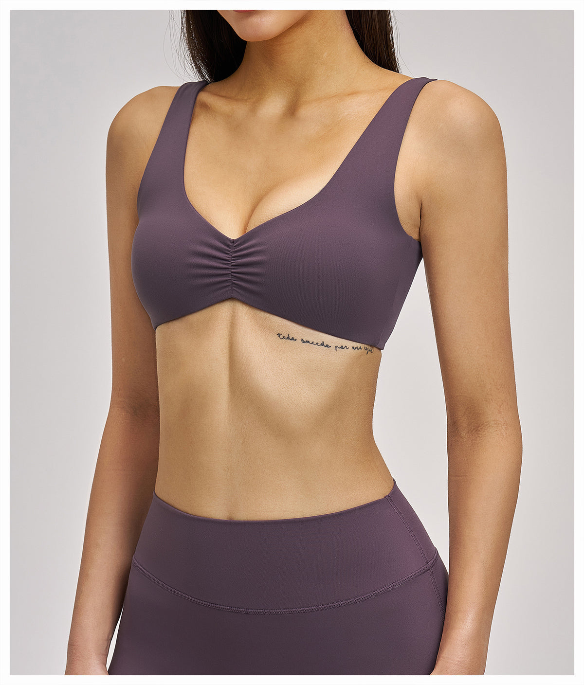 Women’s Ruched Front Medium-Support Sports Bra view 5
