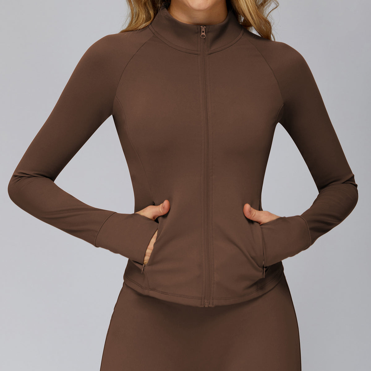 Women’s Slim-Fit Full Zip Sports Jacket view 5