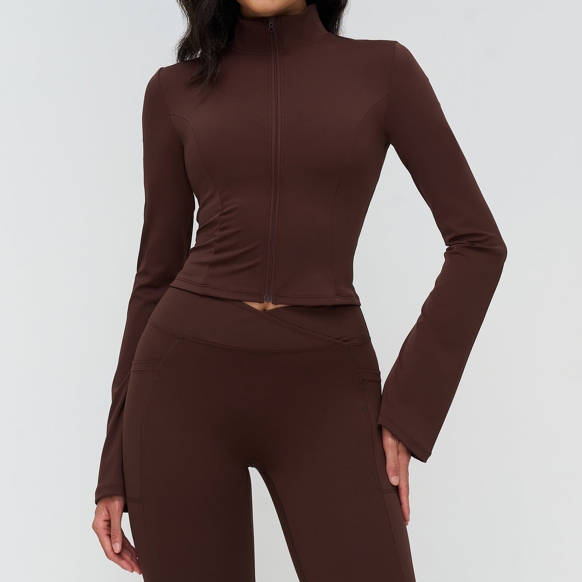 Women’s Slim-Fit Zip-Up Sports Jacket view 2