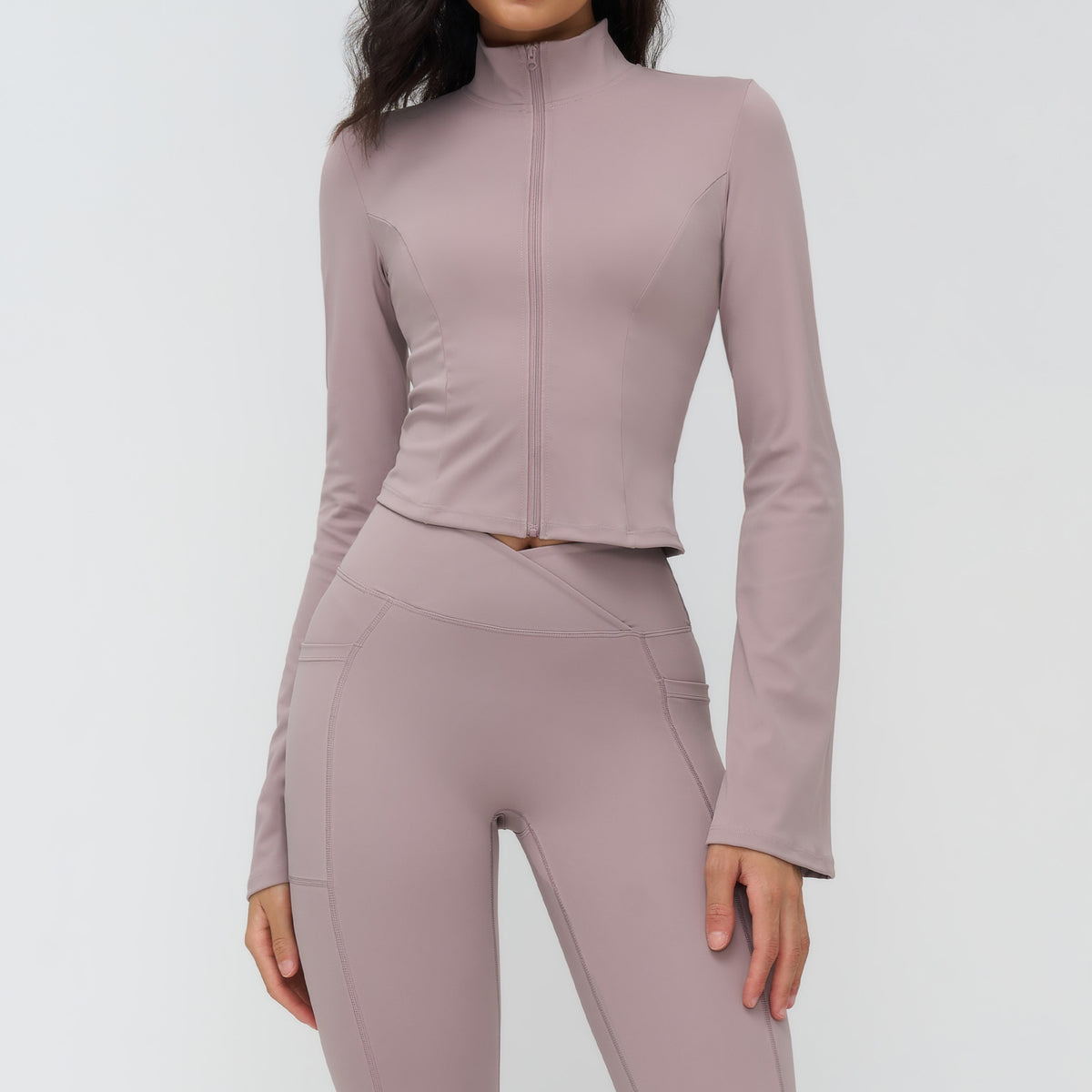 Women’s Slim-Fit Zip-Up Sports Jacket view 3