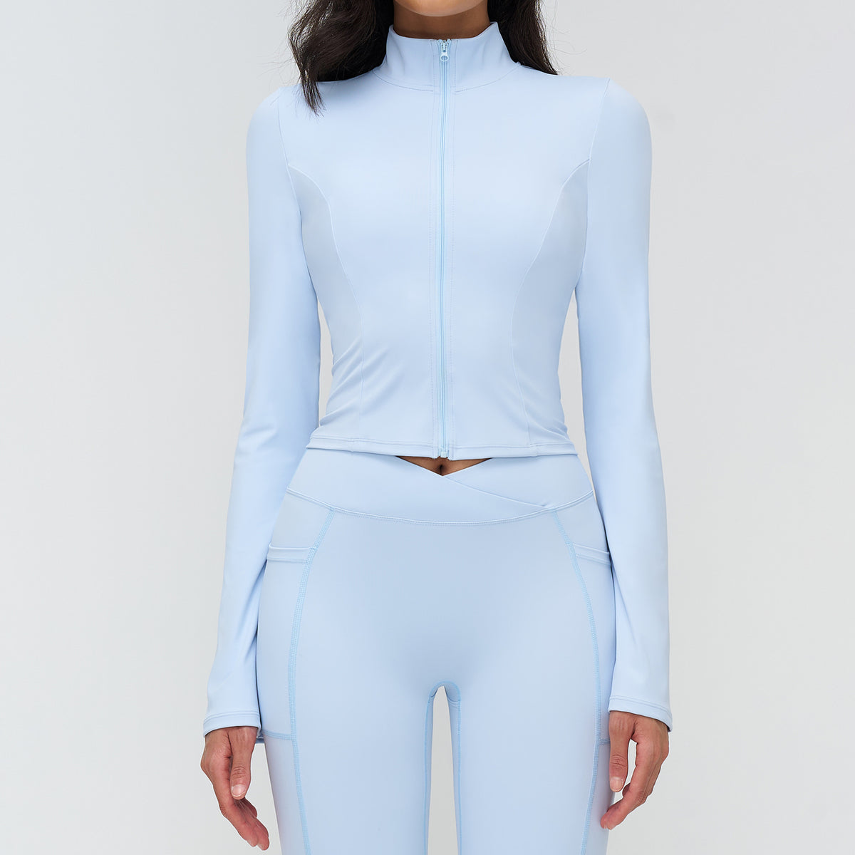 Women’s Slim-Fit Zip-Up Sports Jacket view 5