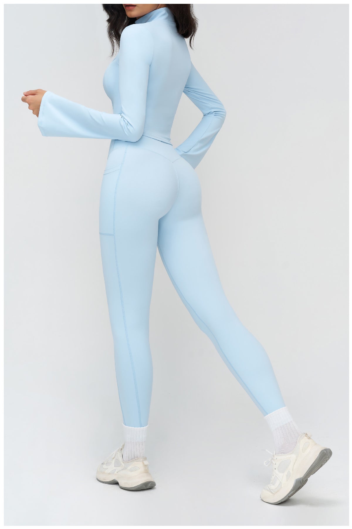 Women’s Slim-Fit Zip-Up Sports Jacket view 7