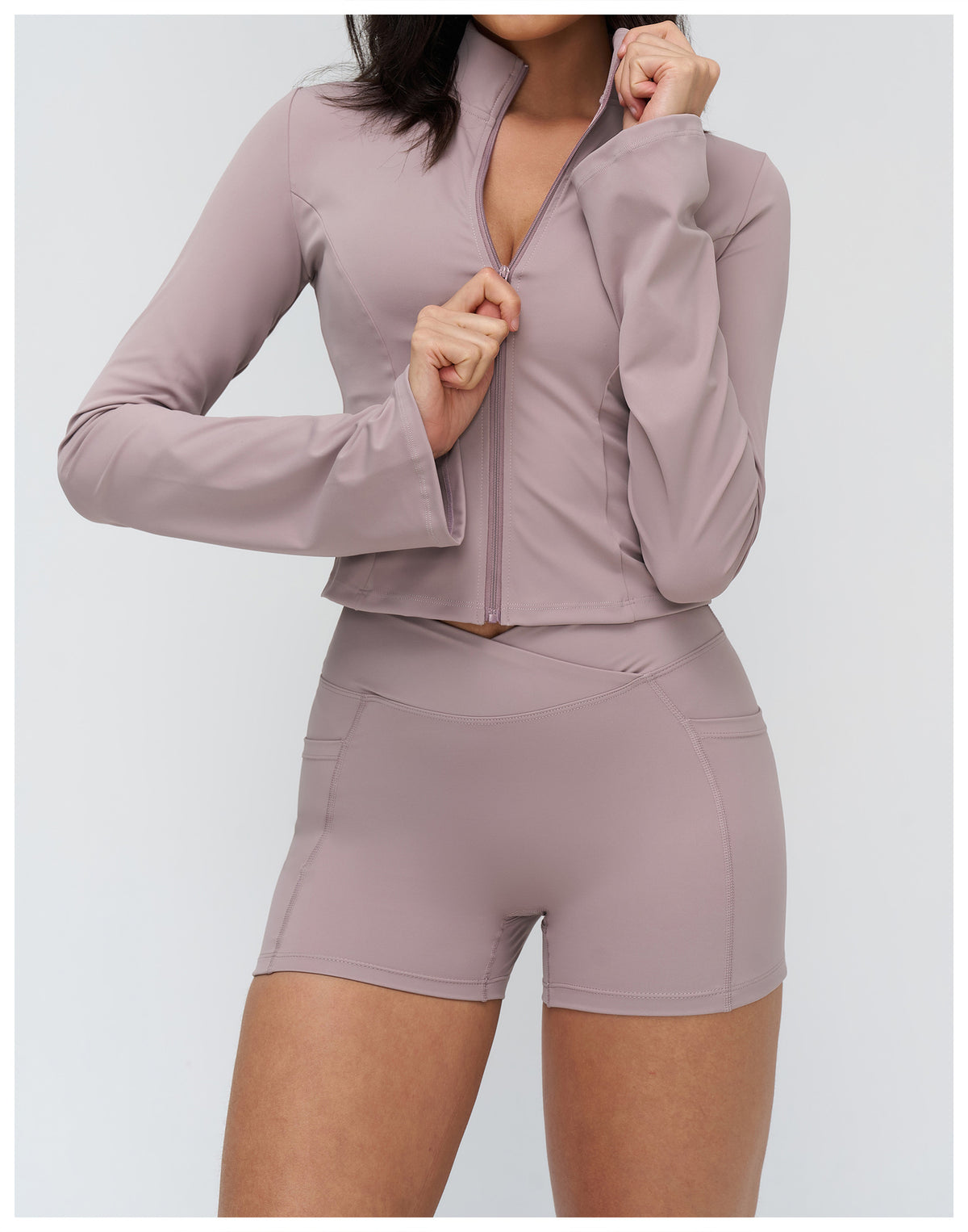 Women’s Slim-Fit Zip-Up Sports Jacket view 8