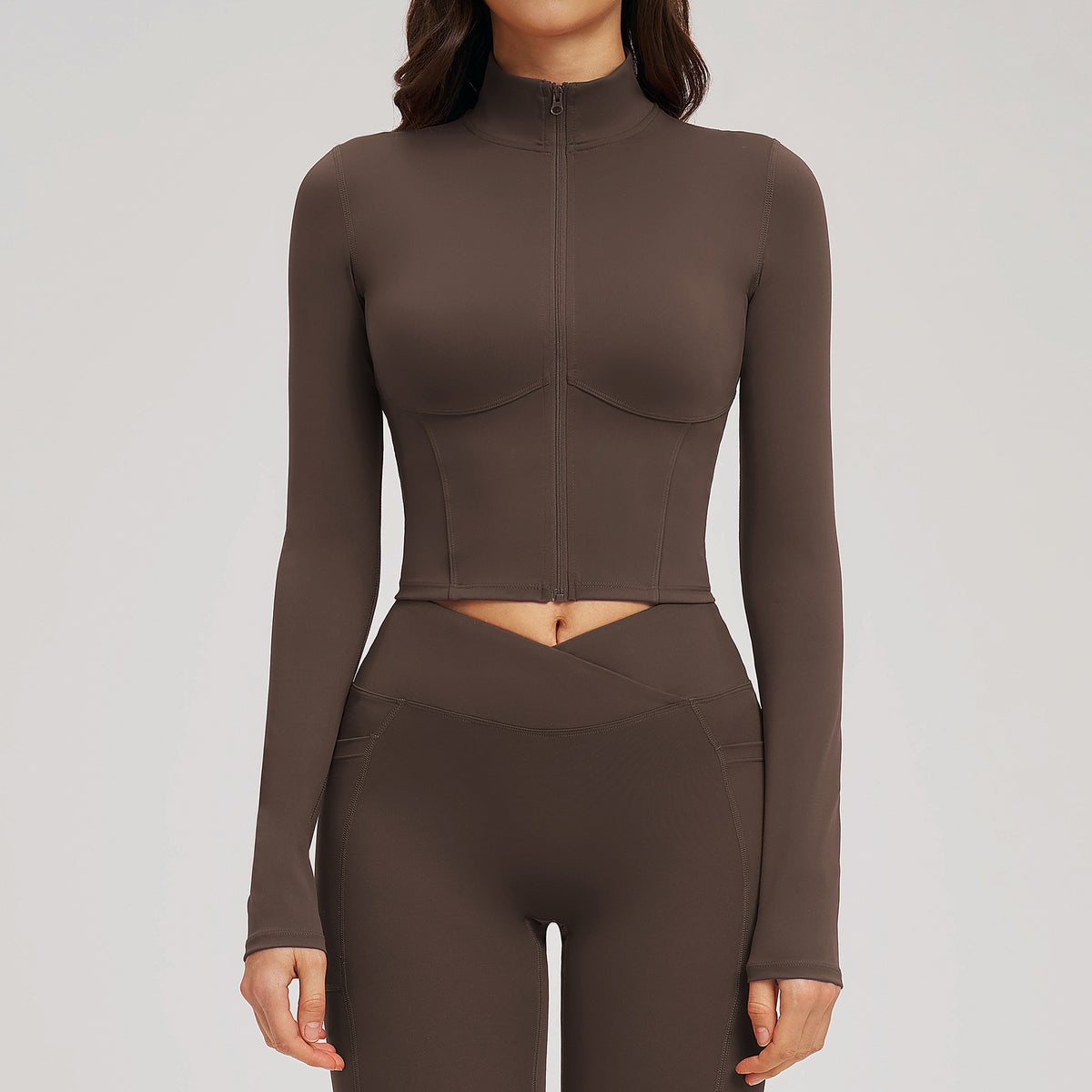 Women’s Slim-Fit Zip-Up Sports Jacket view 2