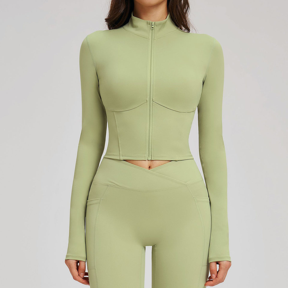 Women’s Slim-Fit Zip-Up Sports Jacket view 4