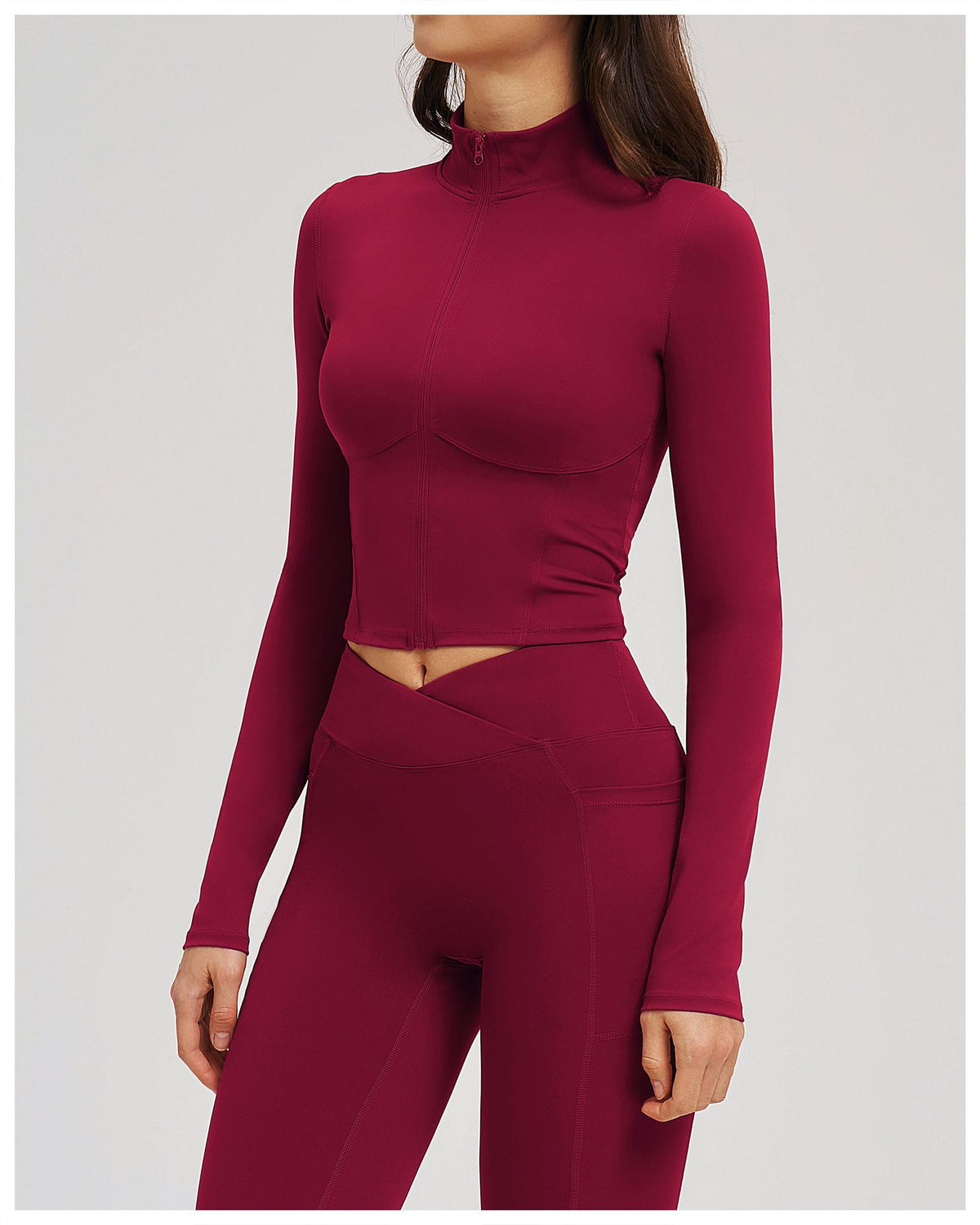 Women’s Slim-Fit Zip-Up Sports Jacket view 7
