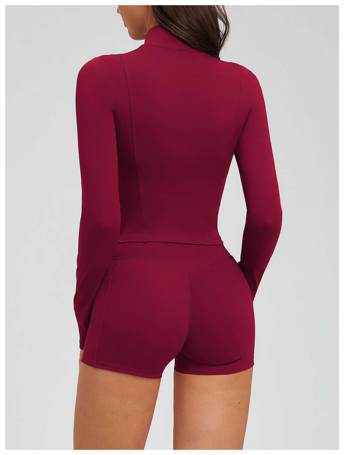 Women’s Slim-Fit Zip-Up Sports Jacket view 8