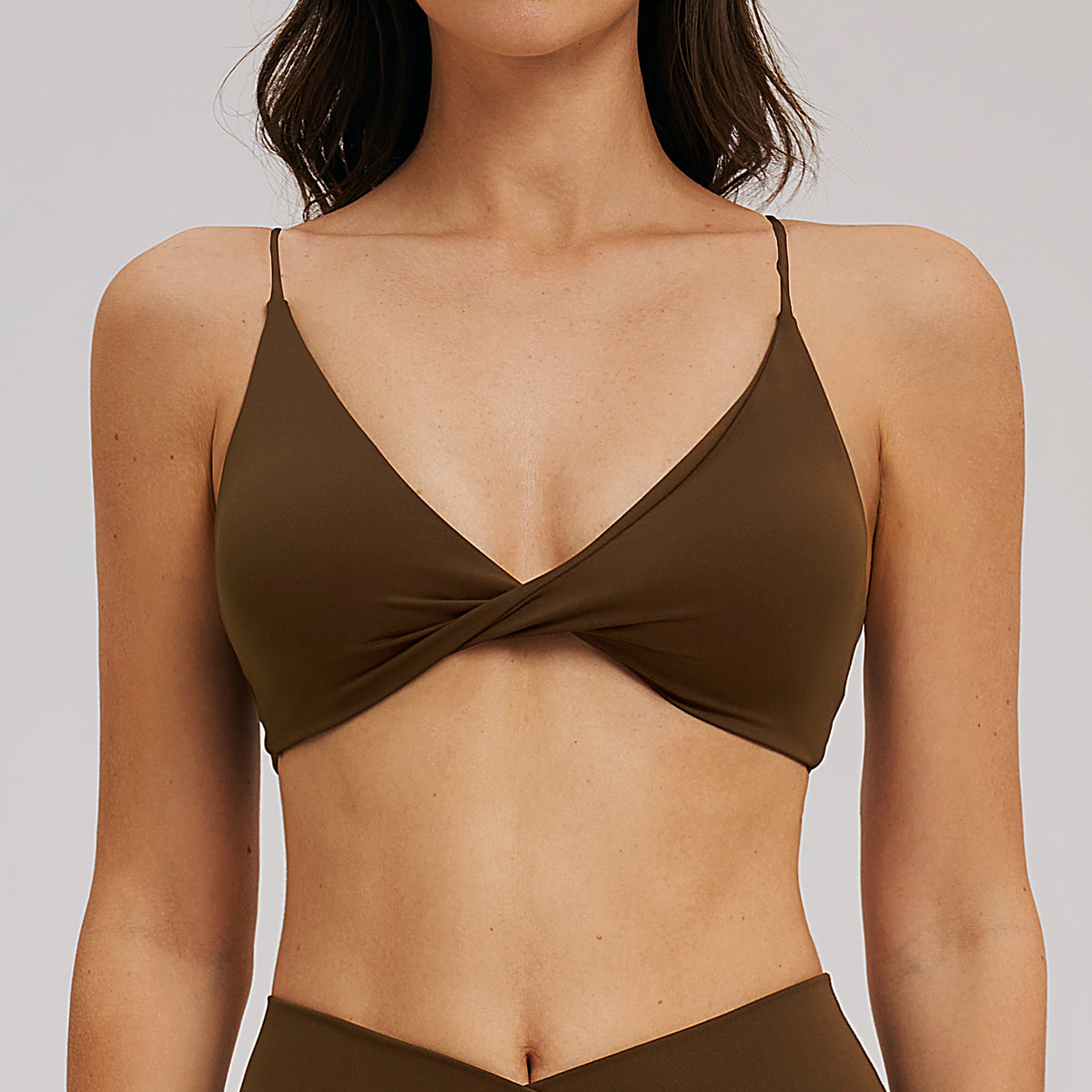 Women’s Twist Front V-Neck Sports Bra view 3