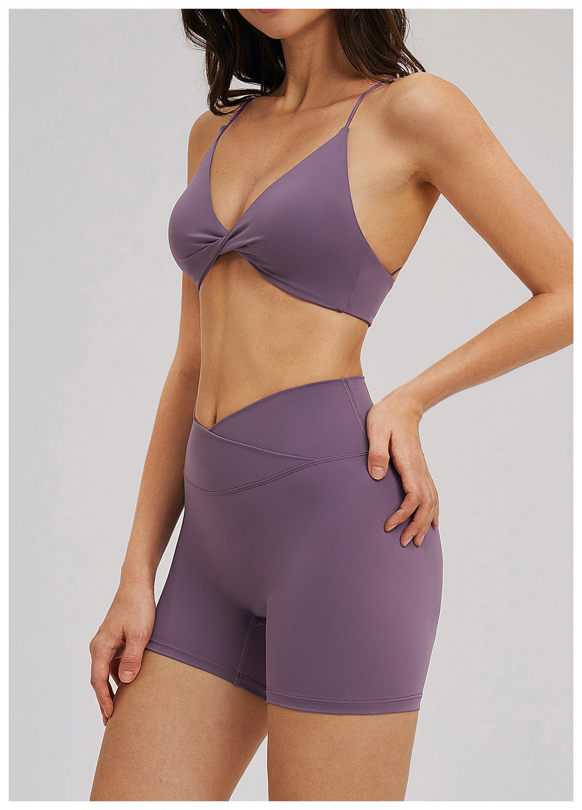Women’s Twist Front V-Neck Sports Bra view 6