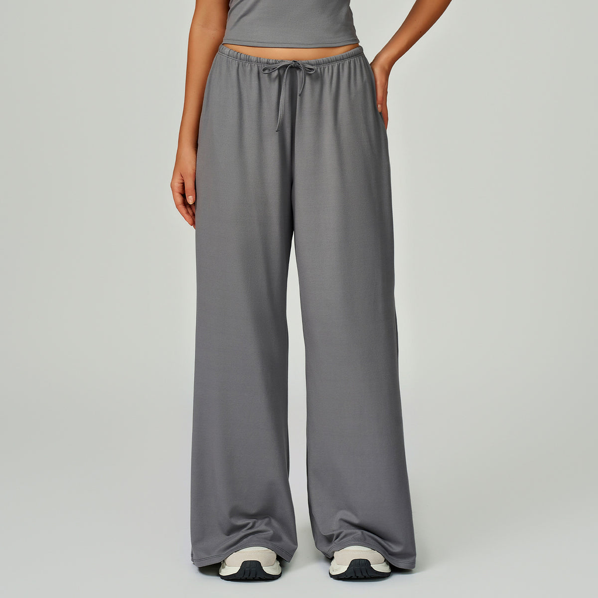 Women’s Wide-Leg Drawstring Lounge Pants view 3
