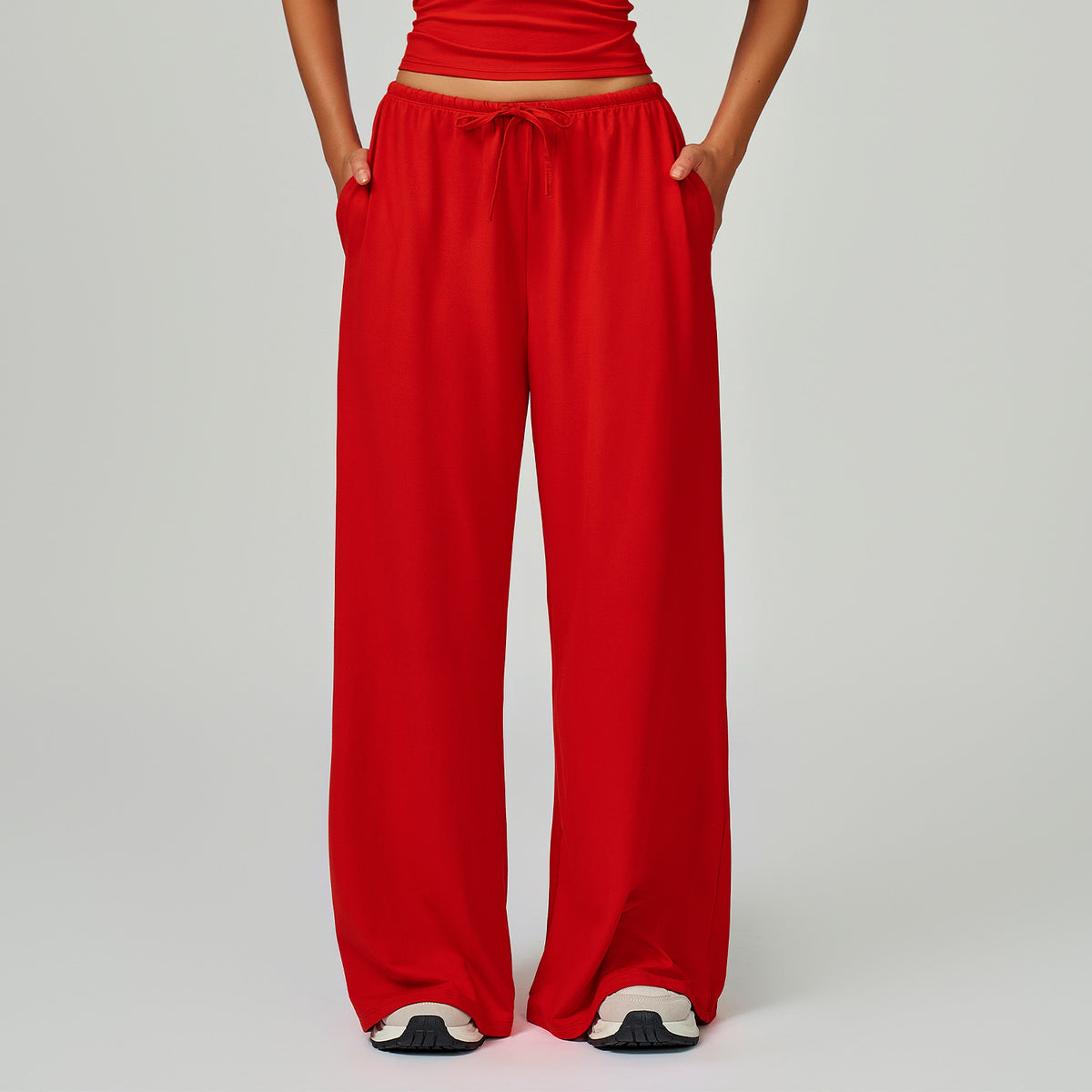 Women’s Wide-Leg Drawstring Lounge Pants view 4